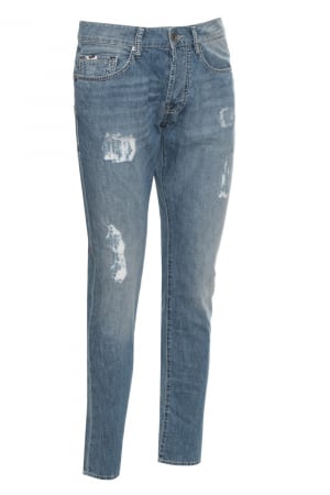 Blugi Barbati, Gas, Albastru deschis, Bumbac, W32/L32