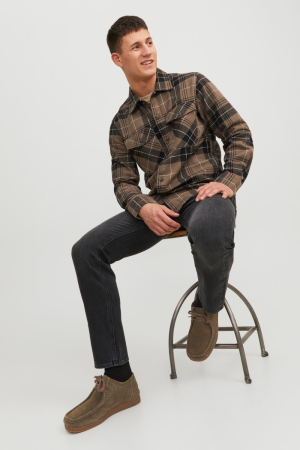 Blugi Barbati, Jack & Jones, Negru, Regular Fit [4]