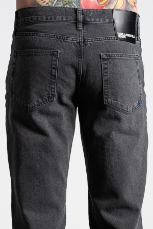 Blugi Bărbați, Karl Lagerfeld Jeans, Gri, Straight Fit, Bumbac organic [5]