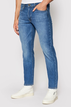 Blugi - Blugi Barbati, Lee, Albastru, Denim, Regular Fit