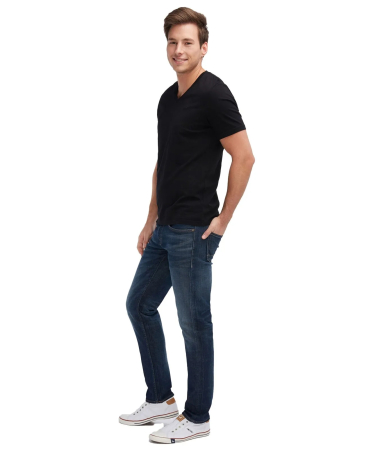 Blugi Bărbați, Mustang, Albastru Închis, Slim Fit [3]