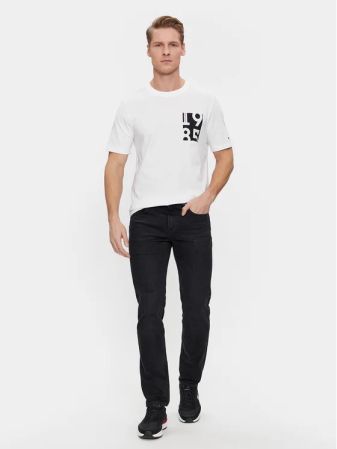 Blugi Barbati, Tommy Hilfiger, Negru, Regular Fit, Logo [3]