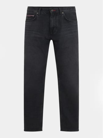 Blugi Barbati, Tommy Hilfiger, Negru, Regular Fit, Logo