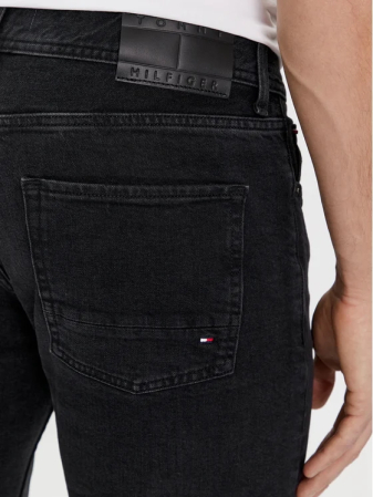 Blugi Barbati, Tommy Hilfiger, Negru, Regular Fit, Logo [5]