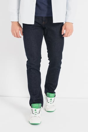 Blugi Bărbați, Tommy Jeans, Slim Fit, Albastru închis, Bumbac