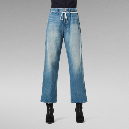 Blugi - Blugi Dama, G-Star Raw, Talie Înaltă, Albastru