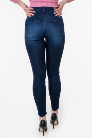 Blugi Dama, Guess, Denim, Albastru, Skinny, Logo, Talie Inalta [2]