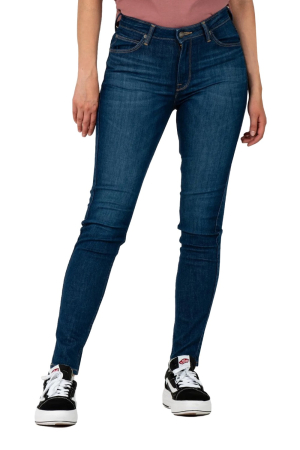 Blugi - Blugi Dama, Lee, Albastru Inchis, Denim, Skinny Fit