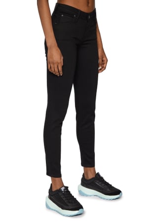 Blugi - Blugi Dama, Lee, Negru, Skinny, Denim