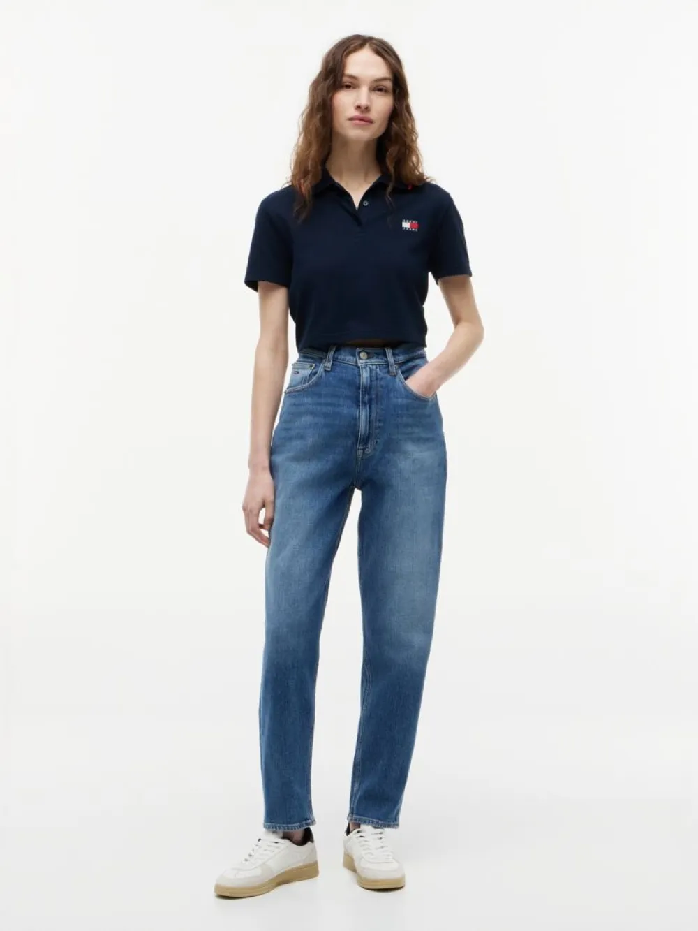 Blugi Dama, Tommy Jeans, Albastru, Mom Fit [2]