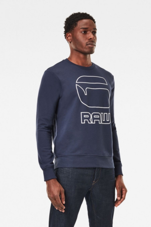 Bluza Bărbați, G-Star Raw, Albastru închis, Bumbac, S [3]