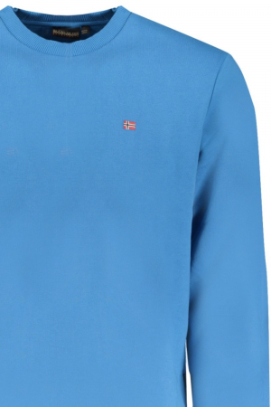 Bluza Bărbați, Napapijri, Albastru, Bumbac Organic, Mini Logo [2]