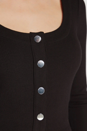 Bluza Dama, Guess, Butoni, Negru [3]