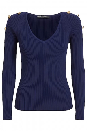 Bluza Dama, Guess, V-Neck, Casual