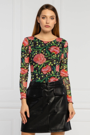 Body Dama, Desigual, Multicolor, Print Floral, Slim Fit [1]