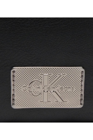 Borseta Unisex, Calvin Klein Jeans, Negru, Logo Metalic, Piele Ecologica [1]