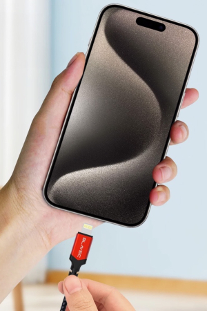 Cablu Date, Blavec, Raptor Împletit - USB TIP C La Lightning - PD 20W, 2,4 A, 2 Metri, Android si iOS CarPlay [2]