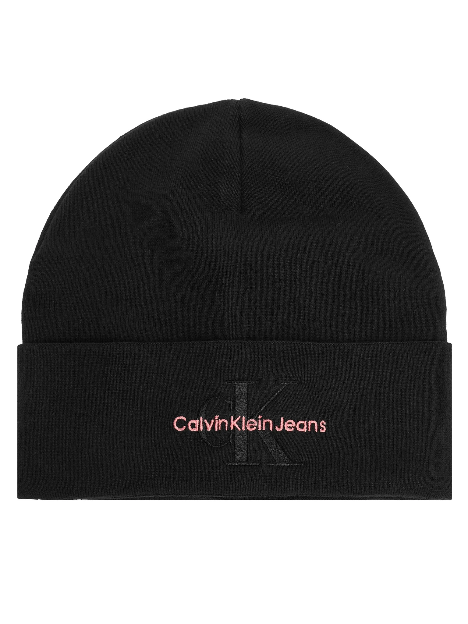 Caciuli si Pălării Dama - Caciula Dama, Calvin Klein Jeans, Negru, Logo Brodat