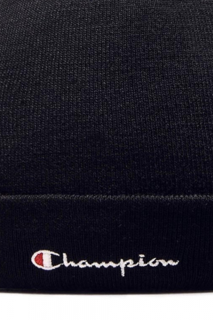 Caciula Unisex, Champion, Negru, Logo Brodat, One-Size [2]