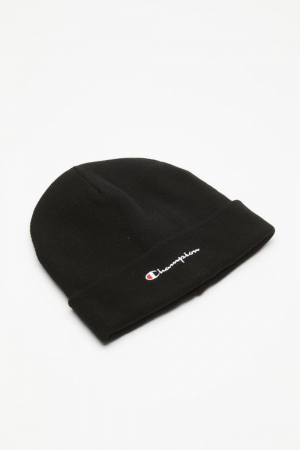 Caciula Unisex, Champion, Negru, Logo Brodat, One-Size [1]