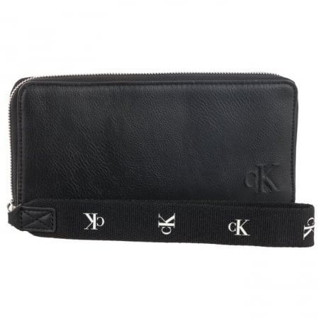CALVIN KLEIN JEANS, Portofel cu fermoar, Ultralight, Negru