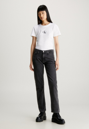 Calvin Klein Jeans, Tricou Dama, De bumbac, Cu decolteu la baza gatului [4]