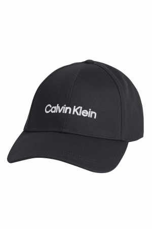 CALVIN KLEIN, Unisex, Sapca de bumbac organic cu logo brodat alb