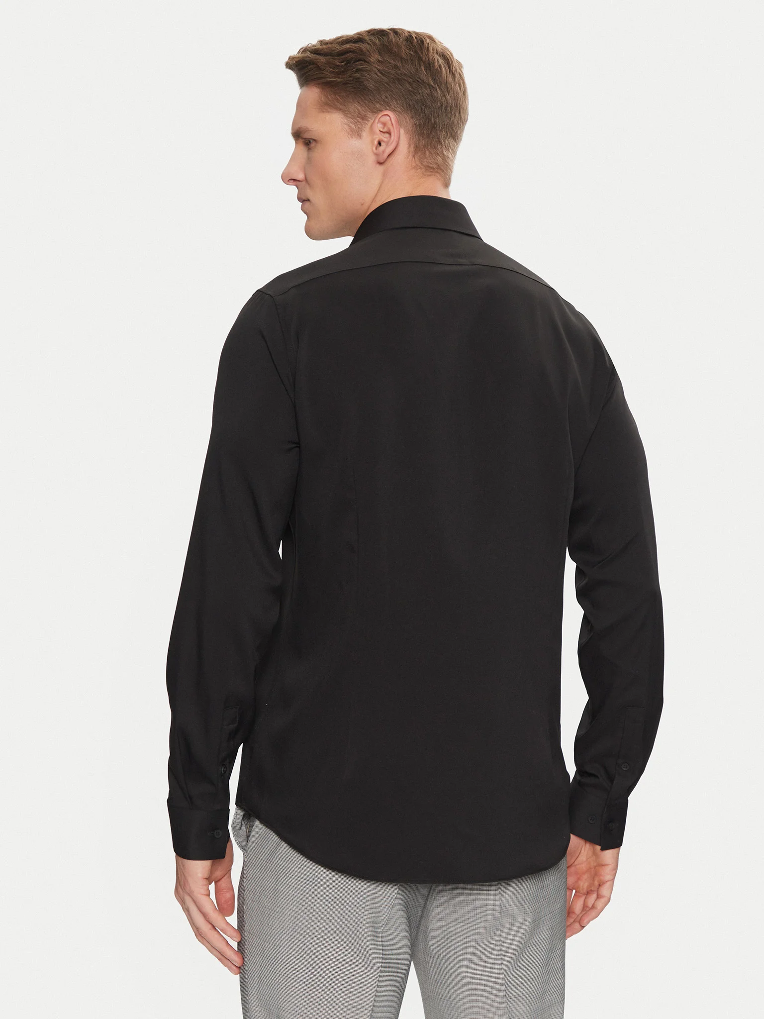 Camasa Barbati, Calvin Klein, Negru, Logo Brodat [1]