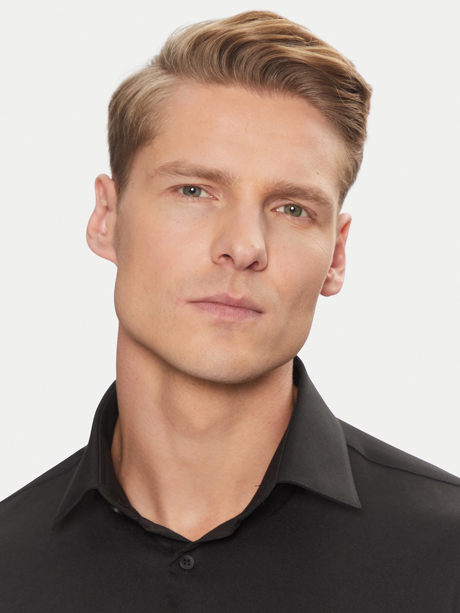 Camasa Barbati, Calvin Klein, Negru, Logo Brodat [3]