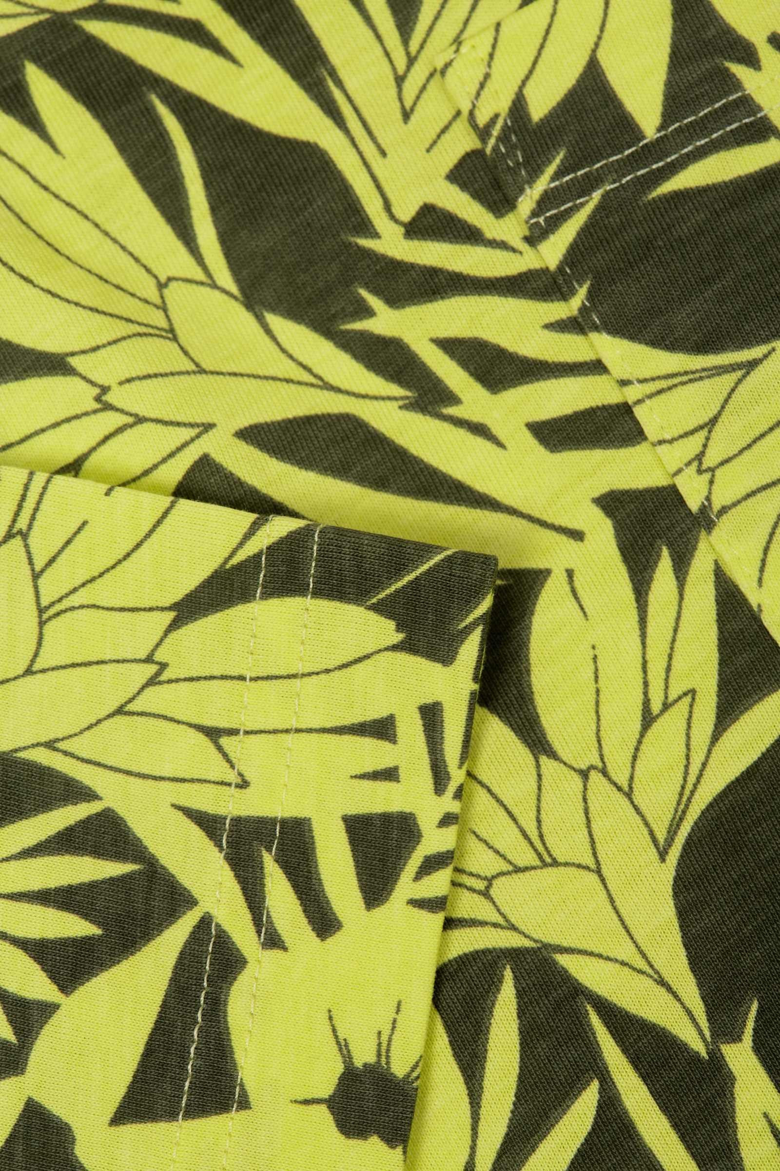 Camasa Barbati, Gant, Patern floral, Mânecă scurta, Bumbac, Galben, M [4]