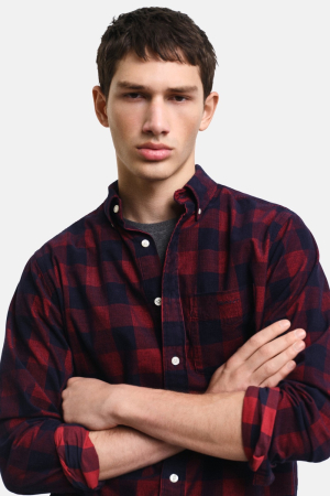 Camasa Barbati, Gant, Rosu de Burgundia, Bumbac [4]