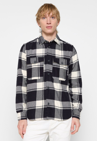 Camasi - Camasa Barbati, Only & Sons, Carouri, Negru/Alb