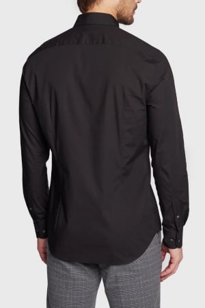 Camasa Barbati, Tommy Hilfiger, Bumbac, Slim Fit, Negru [3]