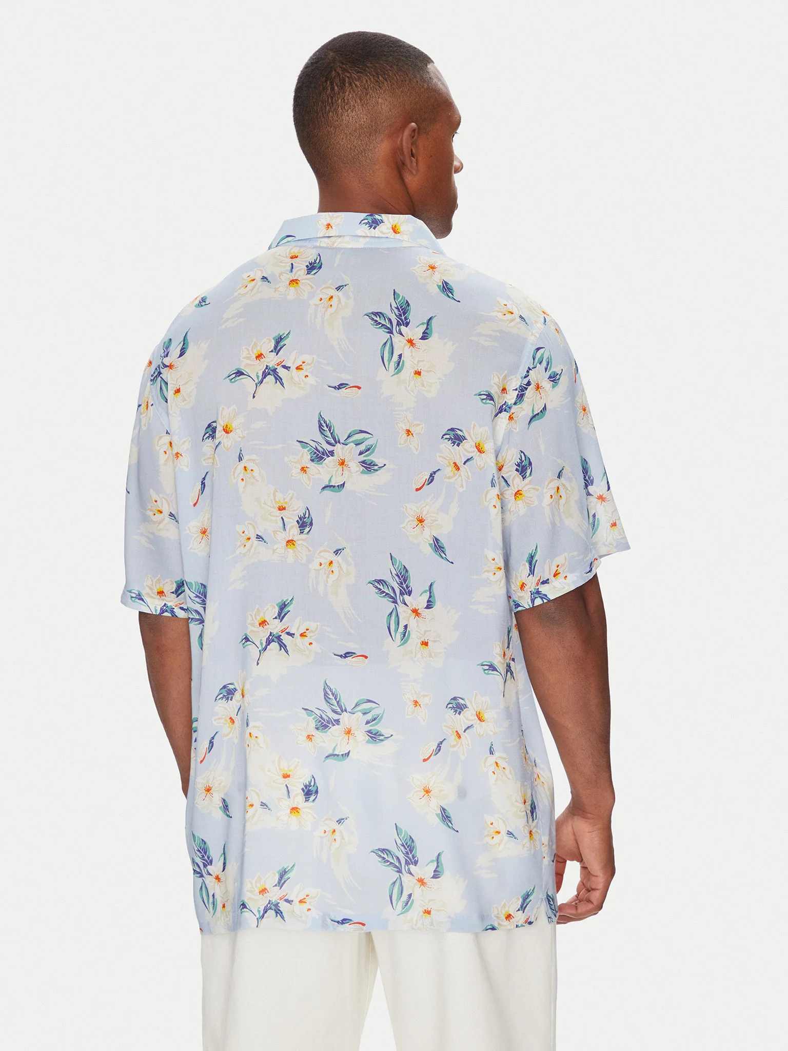 Camasa Barbati, Tommy Hilfiger, Imprimeu Floral, Albastru Deschis, Regular Fit [2]