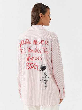 Camasa Dama, Guess, Multicolor, Amestec de bumbac cu model [4]