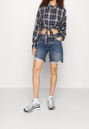 Camasa Dama, Only, Bleumarin, Model in carouri [4]