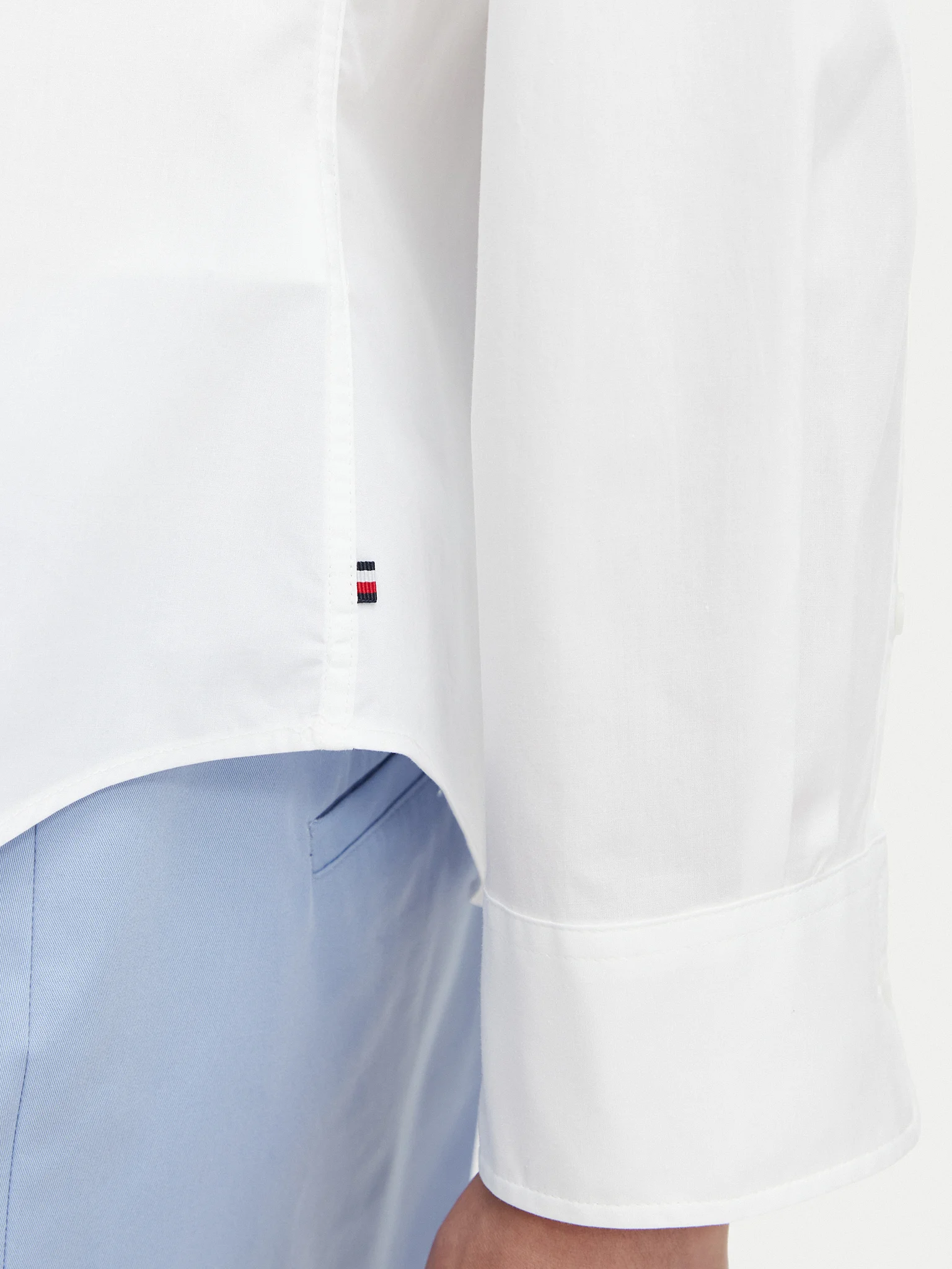 Camasa Dama, Tommy Hilfiger, Alb, Logo Brodat [5]