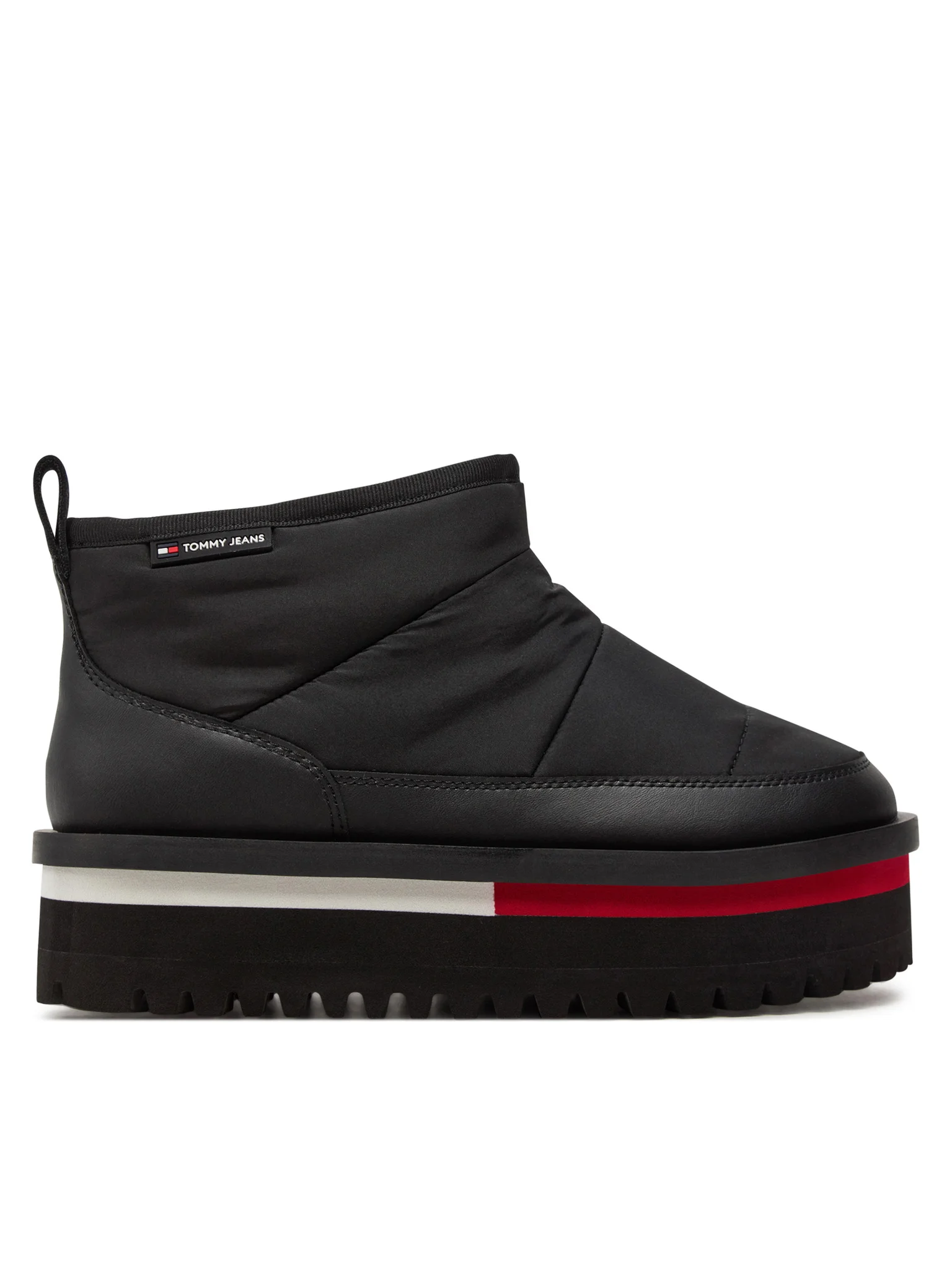Cizme si Ghete - Cizme dama de zăpadă, Tommy Jeans, Negru, TJW Nylon Flatform Boot
