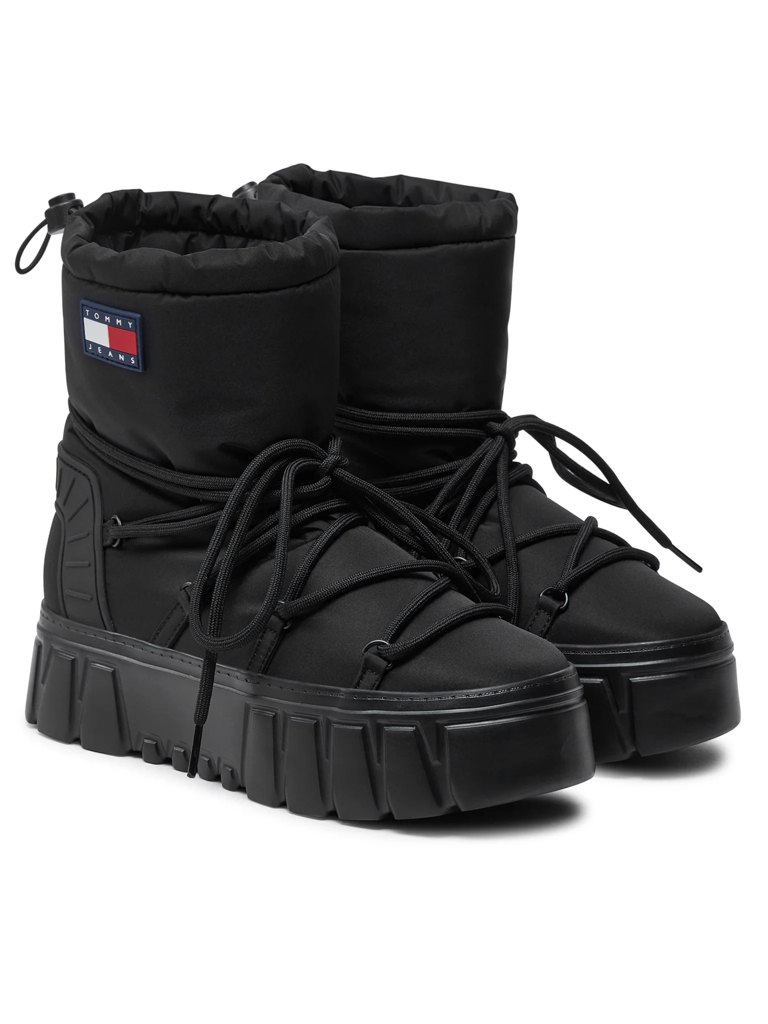 Cizme dama pentru zăpadă, Tommy Jeans, TJW Hybrid Boot, Negru [1]