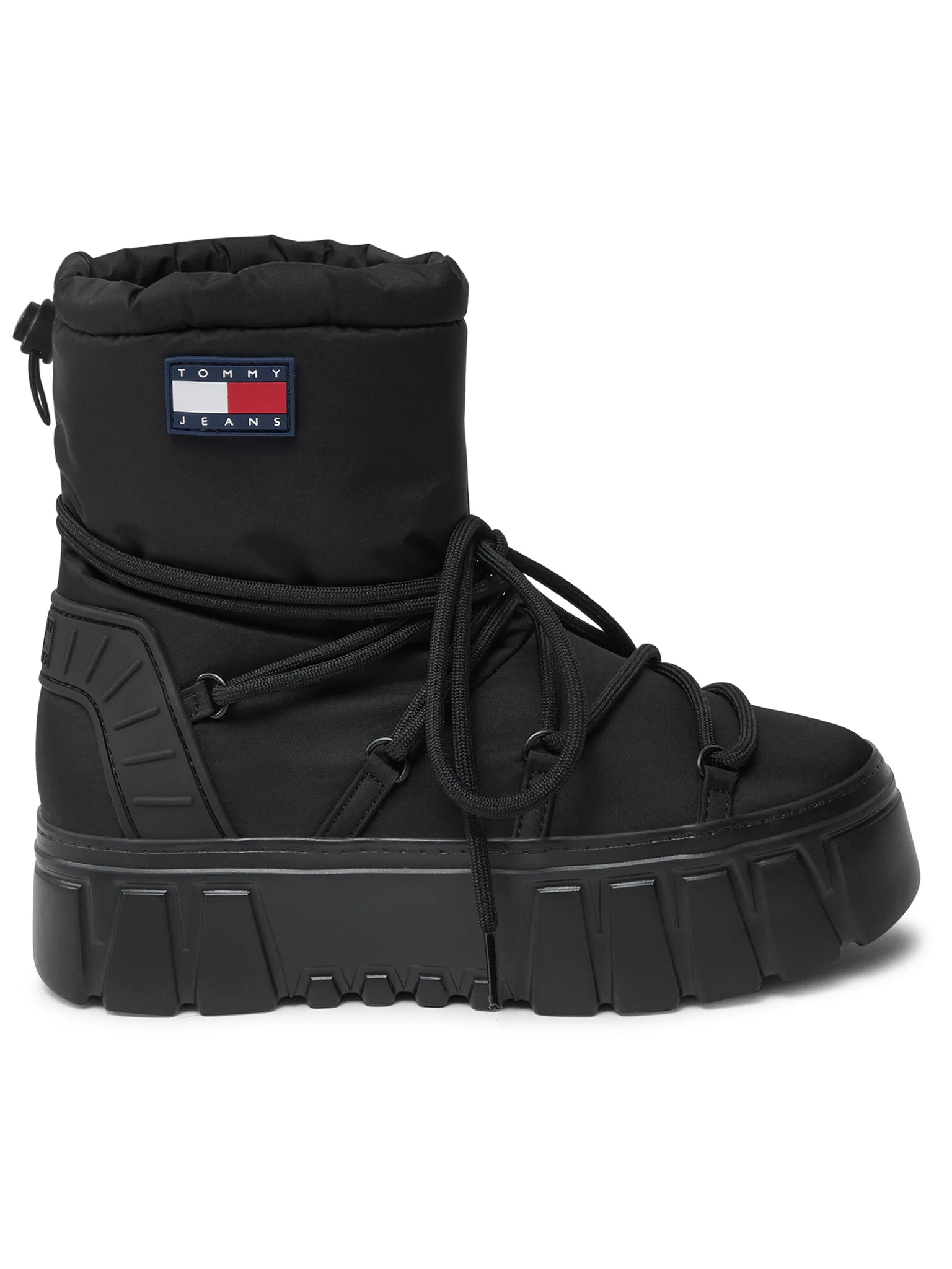 Cizme si Ghete - Cizme dama pentru zăpadă, Tommy Jeans, TJW Hybrid Boot, Negru