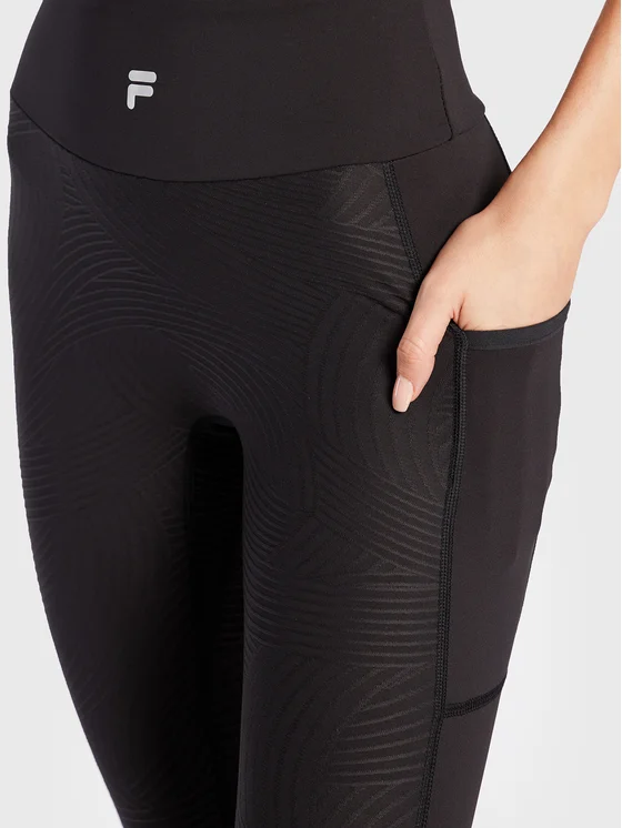 Colanti Dama, Fila, Negru, Slim Fit, Poliester, S INTL [3]