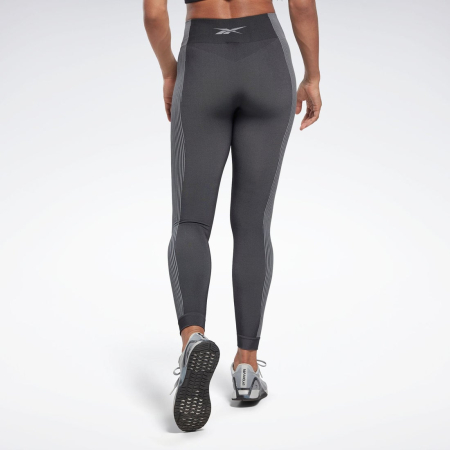 Colanti Dama, Reebok, Gri Închis, Yoga HR Seamless Tight [2]