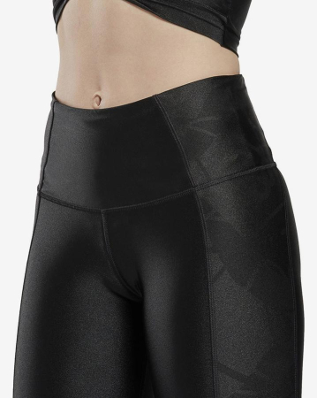 Colanti Dama, Reebok, Negru, Yoga Scribble HR Tlght [4]