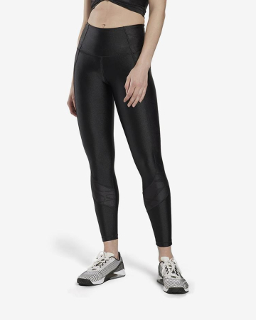 Colanti Dama, Reebok, Negru, Yoga Scribble HR Tlght [1]