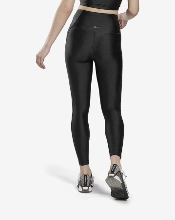 Colanti Dama, Reebok, Negru, Yoga Scribble HR Tlght [2]