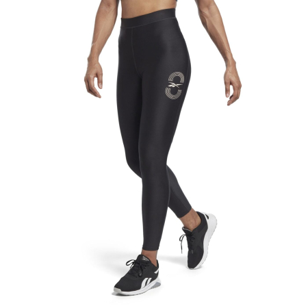 Colanti Dama, Reebok, Running Vector Tight, Negru [1]