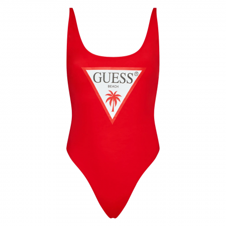 Costume de baie - Costum de baie dama, Guess, Rosu, Logo