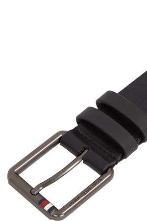 Curea Barbati, Tommy Hilfiger, Negru, Piele Naturala, Mini Logo [2]