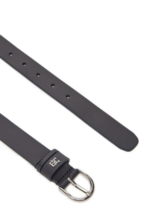 Curea Dama, Tommy Hilfiger, Negru, Piele Naturala, Logo Metalica [1]