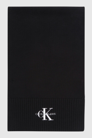 Fular Bărbați, Calvin Klein jeans, Negru, Mărime Universala, Logo Brodat [1]